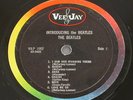 Introducing The Beatles Version 1 Vee Jay Oval Logo w/Love Me Do 45 size labels