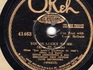 Okeh 41463 LOUIS ARMSTRONG COTTON CLUB ORCH 1930 Memories Of You/LUCKY TO ME
