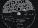 Ricky Nelson-Young World/Summertime (Indian Pressing) Rare 78Rpm Record