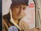 RARE-6 EYE PROMO COPY-Bob Dylan self-titled 1st LP promo labels & sticker 1962