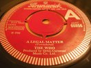 THE WHO 'A LEGAL MATTER/INSTANT PARTY ' RARE Original 1966 UK MOD *A* DEMO45 