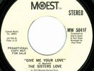 THE SISTERS LOVE Give Me SOUL FUNK X-OVER PROMO 45 MOWEST M-