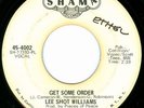 LEE SHOT WILLIAMS Get Some Order FUNK 45 on SHAMA 4002