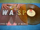 W.A.S.P. - ANIMAL rare SPLATTERED GOLD VINYL UK ORIGINAL 1984 / HEAVY METAL / NM