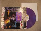 Prince Purple Rain promo R & B record LP purple vinyl poster gold stamp