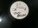 GG allin autographed & hand written test pressing album