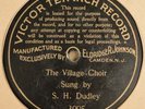 scarce 1901 Victor Ten Inch Record 3005 - S.H. Dudley - The Village Choir