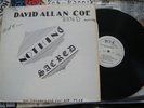 DAVID ALLAN COE Nothing Sacred LP DAC records Adults only