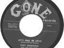 TONY MIDDLETON w THE WILLOWS 1957 Doo Wop 45 VG++ LET'S FALL IN LOVE - GONE 5015