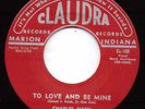 ROCKABILLY --CHARLES NASH & the RHYTHM RAMBLERS--HEAR BOTH--1958 INDIANA CLAUDRA
