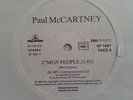 PAUL McCARTNEY c'mon people RARE FRENCH PROMO 12