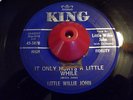 Little Willie John -It Only Hurts A Little While- R&B SOUL 45 on King - HEAR