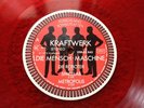 LP Kraftwerk Die Mensch-Maschine in rotem Vinyl, sehr gut erhalten, mit Insert
