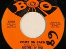 BROTHERS OF SOUL northern soul 45 on BOO “Come On Back” orange orig NM HEAR