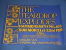 THE TEARDROP EXPLODES - WILDER UK TOUR PROMO POSTER - 1981 (ECHO & THE BUNNYMEN)