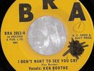 KEN BOOTHE & SOUL BROTHERS / I DON'T WANT TO SEE YOU CRY / LISTEN