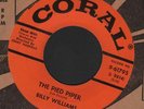(Hear) 1957 Billy Williams Classic Popcorn / R&B 45 (Pied Piper)