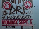 vtg org DISCHARGE D.R.I. POSSESSED 11x17 Punk Flyer kbd hardcore '80s poster
