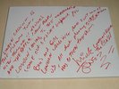THE CLASH  HANDWRITTEN LYRICS ON CANVAS BY MICK JONES PUNK SEX PISTOLS
