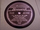 BILLIE HOLIDAY - TEDDY WILSON on BRUNSWICK # 7926 ILL NEVER BE THE SAME 1937 N.M