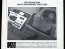 Steven Wilson Tape Experiments 1985/1986 LP VINYL NEW / SEALED   Porcupine Tree