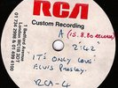 ELVIS PRESLEY acetate Test Pressing 45rpm ITS ONLY LOVE 1980 (RCA-4) rare nice
