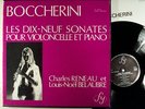 RENEAU & BELAUBRE . Boccherini .Sonates violoncelle .BOX 4 LP FY 011/14 ST EX/NM