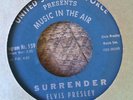 ELVIS PRESLEY RARE SURRENDER 45 AIR FORCE MUSIC IN THE AIR EXC. COND.