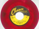 Moonglows rare red vinyl 45--Just A Lonely Christmas--Chance CH-1150---Doo-wop