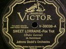 Johnny Dodds Orchestra    78 rpm Jazz Record   Victor 38038   E+Plus