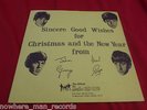 BEATLES,1963 1st FAN CLUB CHRISTMAS RECORD LYN 492 Nr MINT/Nr MINT