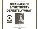 BRIAN AUGER & TRINITY  rare promo 45 EP  Definitely What  w/picture sleeve - NM