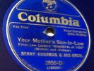 Blue Wax Columbia 2856-D Billie Holiday w/Benny Goodman Orch. (NYC 1933) nice