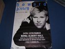 HOWARD JONES - ROYAL ALBERT HALL - 1986 UK GIANT TOUR PROMO POSTER