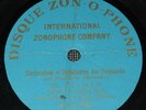 DELMAS baritone -  Huguenots conjuration Meyerbeer - 78 rpm blue Zonophone