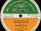 SOFT MACHINE Original BBC Pop Spectacular Transcription Disc LP Elton Dead