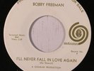 rare Soul 45 BOBBY FREEMAN never fall in love AUTUMN