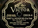 Jelly Roll Morton's Red Hot Peppers 78 rpm Jazz Record Victor 23019  E+