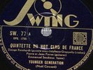 DJANGO REINHARDT & GRAPPELLY  - Younger generation - 78 tours / rpm Swing