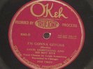 78 LOUIS ARMSTRONG & HOT FIVE I'm Gonna Gitcha / Mess Around 1926 Okeh 8343
