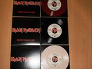 Iron Maiden Where Eagles dare single set SPAIN RED WHITE BLACK WAX