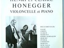 RARE HENRI ET CLAIRE HONEGGER PRIVATE SWISS ONLY LP CELLO RECITAL NM