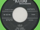 BILLY KOPE & QUARDELLS Lula / It's All My Fault 45rpm Kudo 1958