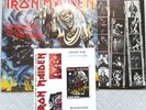IRON MAIDEN THE NUMBER OF THE BEAST RARE FRENCH LP with PROMO INSERT & PATCH