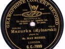 BLACK ENGLISH G&T: MAX MOSSEL PLAYS MYLNARSKI MAZURKA (1906)