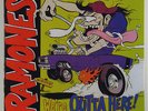 DoLP RAMONES - We're Outta Here  1998  red + blue vinyl
