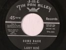 rare R&B Popcorn 45 LARRY BENE come back TIN PAN ALLEY Hear