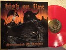 HIGH ON FIRE - SURROUNDED BY THIEVES - ORIG RED VINYL PRESS - SIGNED PROMO