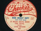 pc78-Blues-Checker 807-Otis Spann-PROMO- HOT and RARE and BEAUTIFUL
