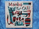 RARE JIM FLORA COVER ART - MAMBO FOR CATS double 45 EP GATEFOLD 50's perez prado